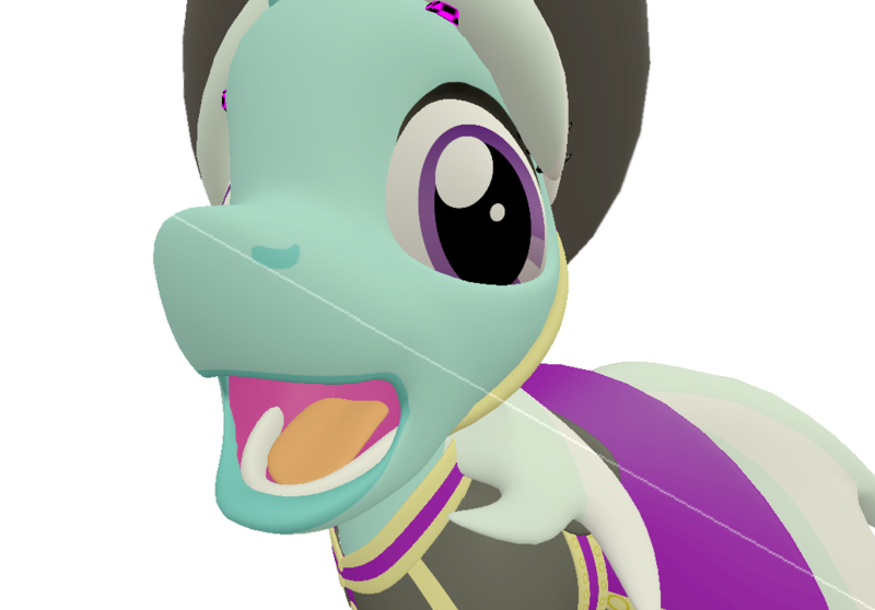 Size: 1033x720 | Tagged: safe, artist:topsangtheman, derpibooru import, cornetta, pony, unicorn, 3d, clothes, female, hat, mawshot, open mouth, simple background, solo, source filmmaker, transparent background, uniform