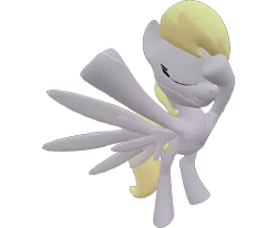 Size: 872x720 | Tagged: safe, artist:topsangtheman, derpibooru import, cloud kicker, pegasus, pony, 3d, dab, simple background, solo, source filmmaker, transparent background