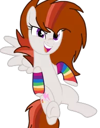 Size: 2286x2934 | Tagged: safe, artist:circuspaparazzi5678, derpibooru import, oc, oc:dusky blitz, unofficial characters only, pegasus, pony, base used, clothes, cutie mark, rainbow socks, simple background, socks, solo, striped socks, transparent background