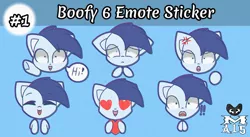 Size: 1316x720 | Tagged: artist:tresmariasarts, boofy, boofy is a good boy, cute, derpibooru import, emotes, oc, oc:slipstream, pegasus, safe, sticker set