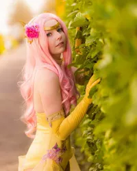 Size: 1080x1350 | Tagged: artist:raspbearyart, artist:sweetmaracosplay, clothes, cosplay, costume, derpibooru import, evening gloves, fluttershy, gloves, human, irl, irl human, long gloves, looking at you, photo, safe