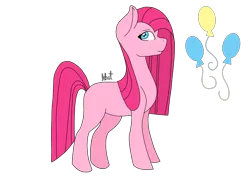 Size: 2048x1536 | Tagged: safe, artist:alilunaa, derpibooru import, pinkie pie, earth pony, pony, blank flank, female, mare, pinkamena diane pie, project:chrysalis amiss, simple background, solo, transparent background
