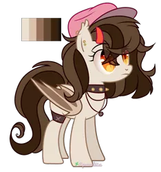 Size: 2763x2946 | Tagged: safe, artist:2pandita, derpibooru import, oc, unofficial characters only, bat pony, pony, choker, female, mare, simple background, solo, spiked choker, transparent background