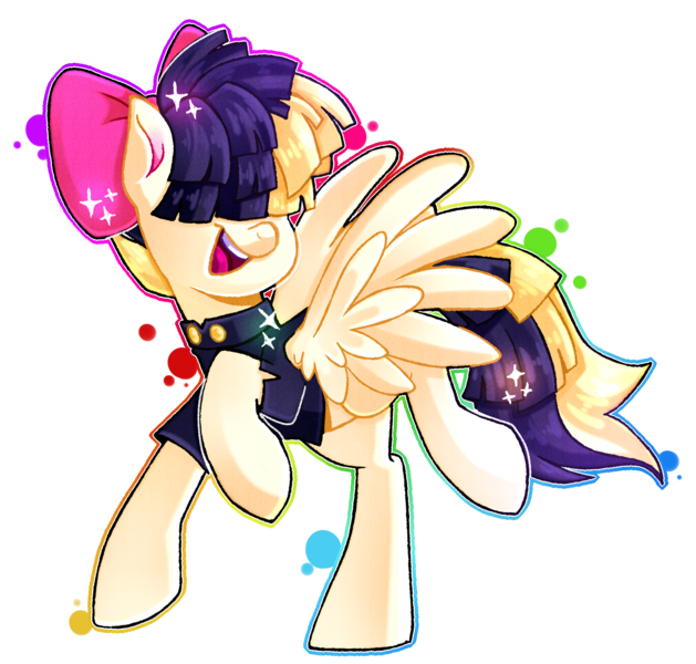 Size: 1620x1546 | Tagged: safe, artist:regkitty, derpibooru import, songbird serenade, pegasus, pony, my little pony: the movie, bow, cute, female, hair bow, mare, open mouth, simple background, solo, songbetes, transparent background