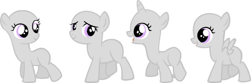 mlp filly unicorn base