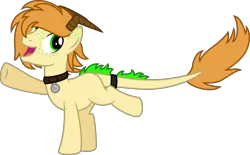 Size: 6439x4000 | Tagged: safe, artist:melisareb, derpibooru import, oc, oc:polonium, ponified, unofficial characters only, object pony, original species, pony, radioactive pony, absurd resolution, collar, cute, element pony, freckles, horns, inkscape, leonine tail, male, ocbetes, radioactive, simple background, solo, stallion, transparent background, vector