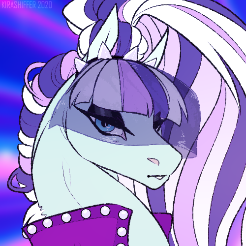 Size: 500x500 | Tagged: safe, artist:dementra369, derpibooru import, coloratura, earth pony, pony, bust, clothes, countess coloratura, female, looking at you, makeup, mare, portrait, solo, veil