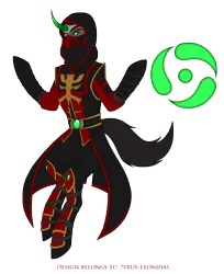 Size: 1917x2345 | Tagged: safe, artist:pyrus-leonidas, derpibooru import, ponified, pony, unicorn, series:mortal kombat:defenders of equestria, ermac, mortal kombat, mortal kombat x, simple background, solo, transparent background