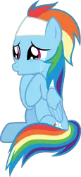 Size: 2725x5943 | Tagged: safe, artist:orbitalxd, derpibooru import, rainbow dash, pegasus, pony, deep tissue memories, spoiler:deep tissue memories, crying, deviantart, love, simple background, solo, spa pony rainbow dash, transparent background, vector