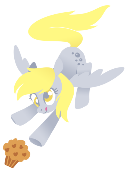 Size: 1280x1707 | Tagged: safe, artist:tsurime, derpibooru import, derpy hooves, pegasus, pony, cute, derpabetes, female, flying, food, licking, licking lips, mare, muffin, simple background, solo, spread wings, that pony sure does love muffins, tongue out, transparent background, wings