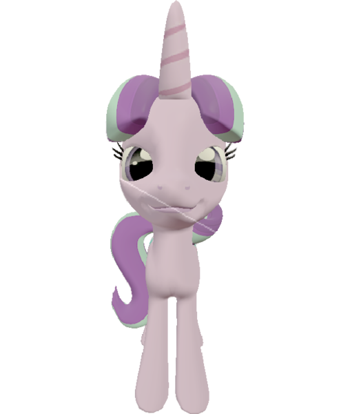 Size: 609x720 | Tagged: safe, artist:topsangtheman, derpibooru import, starlight glimmer, pony, unicorn, 3d, looking at you, simple background, smug, solo, source filmmaker, transparent background