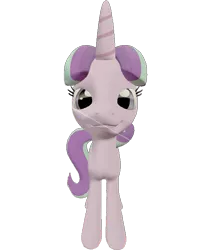 Size: 609x720 | Tagged: safe, artist:topsangtheman, derpibooru import, starlight glimmer, pony, unicorn, 3d, looking at you, simple background, smug, solo, source filmmaker, transparent background