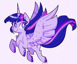 Size: 1280x1060 | Tagged: safe, artist:eateroflife, derpibooru import, twilight sparkle, twilight sparkle (alicorn), alicorn, pony, cute, female, mare, simple background, solo, spread wings, starry eyes, twiabetes, unshorn fetlocks, white background, wingding eyes, wings