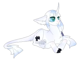 Size: 480x369 | Tagged: safe, artist:fluffomaru, artist:php110, deleted from derpibooru, derpibooru import, oc, unofficial characters only, pony, unicorn, collaboration, colored hooves, curved horn, horn, leonine tail, prone, simple background, transparent background, unicorn oc