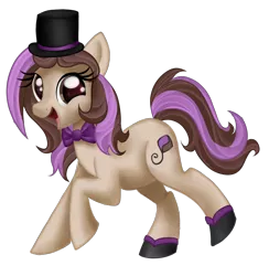 Size: 1950x2000 | Tagged: safe, artist:xbeautifuldreamerx, derpibooru import, oc, oc:bowtie, earth pony, pony, bowtie, female, hat, mare, simple background, solo, top hat, transparent background