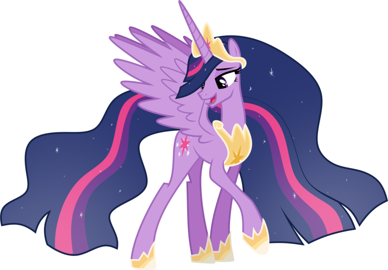Size: 4347x3026 | Tagged: safe, artist:helenosprime, derpibooru import, princess twilight 2.0, twilight sparkle, twilight sparkle (alicorn), alicorn, pony, the last problem, crown, female, hoof shoes, jewelry, looking back, mare, older, older twilight, open mouth, peytral, raised hoof, regalia, simple background, solo, spread wings, transparent background, vector, wings