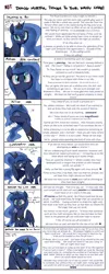 Size: 1400x3500 | Tagged: safe, artist:jessy, artist:steve, derpibooru import, edit, princess luna, alicorn, human, pony, ::o, adorkable, bedroom eyes, blushing, chin scratch, colored, covering, crying, cute, daaaaaaaaaaaw, dialogue, doing loving things, dork, ears, female, floppy ears, happy, heart, hentai caption, hiding, hnnng, looking at you, lunabetes, mare, marriage proposal, meme, not doing hurtful things to your waifu, open mouth, photoshop, raised hoof, shy, smiling, spread wings, surprised, sweet dreams fuel, tears of joy, text, text edit, waifu, waifu chart, wall of text, weapons-grade cute, wing hands, wings