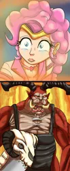 Size: 950x2304 | Tagged: artist:urhangrzerg, butcher, crossover, derpibooru import, diablo, human, humanized, male, muscles, pinkie pie, safe, sailor moon, sailor moon redraw meme, serena tsukino