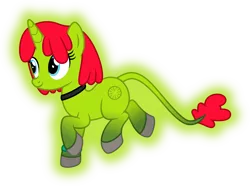 Size: 5366x4000 | Tagged: safe, artist:melisareb, derpibooru import, oc, oc:radiante radium, ponified, unofficial characters only, object pony, original species, pony, radioactive pony, unicorn, .svg available, absurd resolution, choker, element pony, female, glow, glowing body, gradient hooves, gradient tail, i can't believe it's not badumsquish, inkscape, leonine tail, mare, radioactive, simple background, solo, transparent background, vector