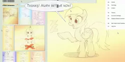 Size: 1280x640 | Tagged: applejack, artist:sherwoodwhisper, derpibooru import, derpy hooves, deviantart, deviantart eclipse, error, female, fluttershy, glitch, mare, oc, oc:eri, open mouth, pegasus, pinkie pie, rainbow dash, rarity, safe, scootaloo, smiling, speech bubble, spike, twilight sparkle