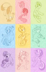 Size: 794x1226 | Tagged: safe, artist:kellythedrawinguni, derpibooru import, cozy glow, gallus, ocellus, sandbar, silverstream, smolder, starlight glimmer, sweetie belle, yona, changedling, changeling, classical hippogriff, dragon, earth pony, gryphon, hippogriff, pegasus, pony, unicorn, yak, cozybetes, cute, diaocelles, diastreamies, diasweetes, dragoness, female, filly, gallabetes, glimmerbetes, male, mare, pose, sandabetes, smolderbetes, stallion, student six, yonadorable