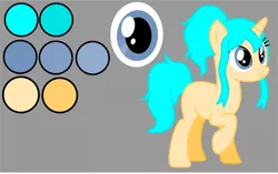 Size: 1412x887 | Tagged: safe, artist:isrrael120, derpibooru import, oc, oc:agua, unofficial characters only, unicorn, base used, female, horn, reference sheet, simple background, solo, unicorn oc