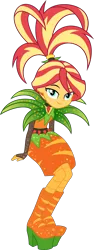Size: 2830x7500 | Tagged: safe, artist:steyrrdash, derpibooru import, sunset shimmer, equestria girls, equestria girls series, holidays unwrapped, spoiler:eqg series (season 2), clothes, cornucopia costumes, dress, o come all ye squashful, shoes, simple background, solo, transparent background, vector