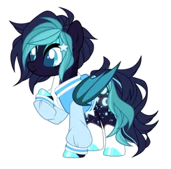 Size: 3110x3074 | Tagged: safe, artist:lazuli, artist:nightmarye, derpibooru import, oc, unofficial characters only, bat pony, pony, base used, clothes, colored pupils, female, jacket, mare, simple background, solo, transparent background