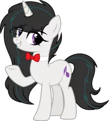 Size: 2001x2233 | Tagged: safe, artist:crystalponyart7669, derpibooru import, oc, oc:crescendo, unofficial characters only, pony, unicorn, bowtie, female, mare, simple background, solo, transparent background