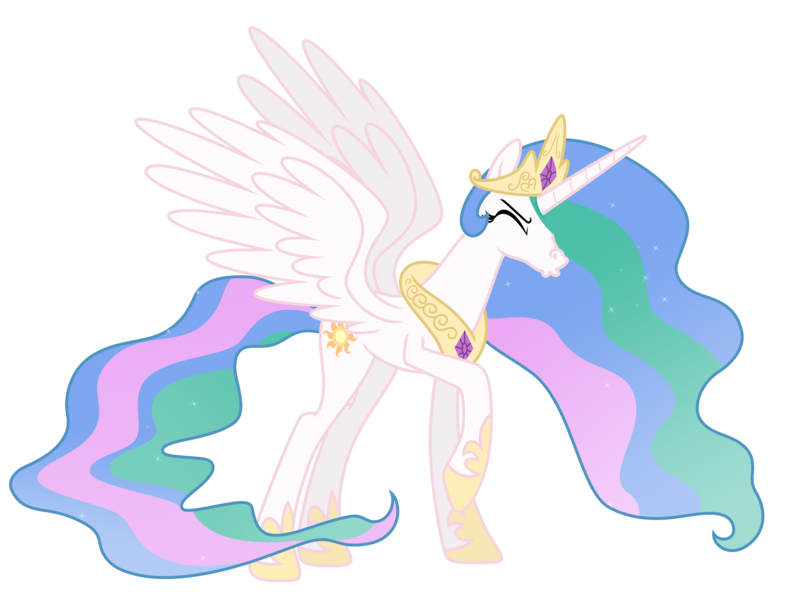 Size: 9670x7240 | Tagged: safe, artist:estories, artist:proponypal, derpibooru import, edit, princess celestia, alicorn, pony, absurd resolution, show accurate, simple background, sneezing, solo, transparent background, vector