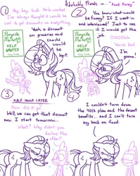 Size: 4779x6013 | Tagged: safe, artist:adorkabletwilightandfriends, derpibooru import, spike, starlight glimmer, dragon, pony, unicorn, comic:adorkable twilight and friends, adorkable, adorkable friends, comic, cute, disappointment, dork, friendship, getting a job, grocery store, help wanted, humor, job, joke, joking, looking down, nose wrinkle, nostril flare, nostrils, one upping, outsmarted, scrunchy face, sign, snout, tricked