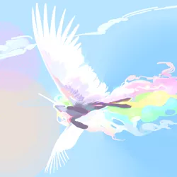Size: 4000x4000 | Tagged: safe, artist:yanisfucker, derpibooru import, princess celestia, alicorn, pony, absurd resolution, female, flying, from below, gradient background, image, large wings, mare, png, praise the sun, sky, solo, spread wings, wings