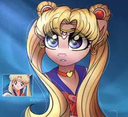 Size: 2000x1823 | Tagged: safe, artist:reterica, derpibooru import, ponified, pony, sailor moon, sailor moon redraw meme, serena tsukino