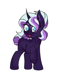 Size: 400x472 | Tagged: safe, artist:rose-moonlightowo, derpibooru import, oc, oc:spectacular nightfall, pony, unicorn, female, magical lesbian spawn, mare, offspring, parent:tempest shadow, parent:twilight sparkle, parents:tempestlight, simple background, solo, transparent background