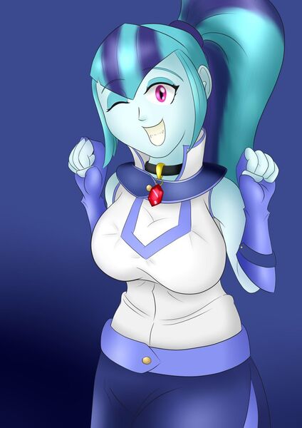 Size: 1024x1449 | Tagged: safe, artist:wolfjarl, derpibooru import, sonata dusk, human, equestria girls, alexis rhodes, asuka tenjouin, breasts, busty sonata dusk, clothes, cosplay, costume, yu-gi-oh!, yu-gi-oh! gx