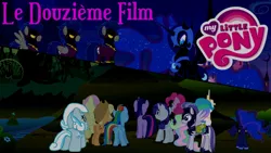 Size: 1920x1080 | Tagged: applejack, artist:rose80149, castle of the royal pony sisters, derpibooru import, everfree forest, fluttershy, french, nightmare moon, oc, oc:blitz, oc:burst, oc:dasher, oc:snowdrop, op is trying to be funny, pinkie pie, princess celestia, princess luna, rainbow dash, rarity, royal guard, safe, shadowbolts, surprise, twilight sparkle