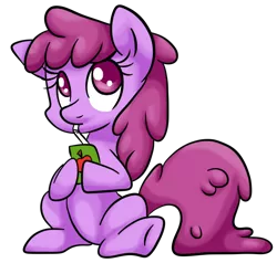 Size: 722x687 | Tagged: safe, artist:srsishere, derpibooru import, berry punch, berryshine, earth pony, pony, berrybetes, cute, drink, drinking, female, juice, juice box, mare, simple background, sitting, solo, straw, transparent background