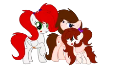 Size: 3049x1694 | Tagged: safe, artist:circuspaparazzi5678, derpibooru import, oc, oc:breanna, oc:circus harmony, pegasus, pony, animatronic, animatronic pony, base used, circus baby, circusverse, clown, clown pony, crossover, family, female, filly, five nights at freddy's, fnaf sl, simple background, transparent background