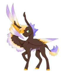 Size: 1280x1544 | Tagged: safe, artist:parrpitched, deleted from derpibooru, derpibooru import, oc, oc:morning star, pegasus, pony, colored wings, male, multicolored wings, simple background, solo, stallion, transparent background, wing hands, wings