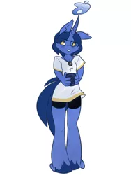 Size: 750x1000 | Tagged: safe, artist:pumqin, derpibooru import, oc, oc:blue bell, anthro, unicorn, coffee, female, fire, freckles, solo