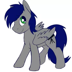 Size: 1500x1500 | Tagged: safe, artist:sanic-x, derpibooru import, oc, oc:stargazer silver, unofficial characters only, pegasus, pony, cute, looking at you, male, simple background, smiling, solo, stallion, wings