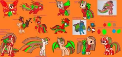 Size: 1024x485 | Tagged: safe, artist:twidashfan1234, derpibooru import, nightmare moon, pinkie pie, princess cadance, rainbow dash, rarity, twilight sparkle, twilight sparkle (alicorn), oc, oc:firefly solstice, unofficial characters only, alicorn, bat, bat pony, pegasus, pony, action pose, alicornified, angry, armor, armored pony, artificial wings, augmented, bangs, base used, bases used, bat ears, bat pony oc, bat wings, black, blue, blue coat, blue eyes, brown, brown eyes, brown mane, butterfly wings, chin up, closed mouth, clothes, clothes on pony, colored wings, cutie mark, digital art, digital artwork, donut steel, equine, evil, evil grin, eyebrows, eyes closed, eyes open, fangs, female, flying, folded wings, food, gossamer wings, green, green coat, green eyes, grin, helmet, hind legs, hoof shoes, hooves, horn, jewelry, large wings, lines, looking away, low res image, lowres, makeup, mane of fire, mare, multicolored hair, multicolored mane, multicolored tail, multicolored wings, needs more saturation, nightmare, open mouth, orange, orange background, pants, pegasus oc, peytral, pinkamena diane pie, ponysona, race swap, rainbow power, rainbow power rainbow dash, rainbow power twilight sparkle, rainbow power-ified, raised hoof, recolor, red, red coat, red eyes, red eyes take warning, red eyeshadow, reference sheet, regalia, royal guard, shirt, shoes, showing teeth, simple background, slit eyes, smiling, sneakers, spread wings, stance, standing, stars, striped mane, super form, tan coat, teeth, traditional art, wall of tags, wat, white, windswept hair, windswept mane, windswept tail, wings, yellow