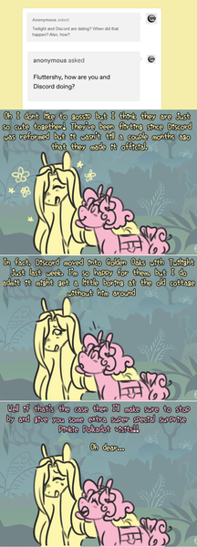 Size: 710x1976 | Tagged: safe, artist:ask-pinkie-polkadot-pie, derpibooru import, fluttershy, pinkie pie, pony, tumblr:ask-pinkie-polkadot-pie, bag, saddle bag