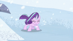 Size: 1280x720 | Tagged: safe, derpibooru import, edit, edited screencap, screencap, queen chrysalis, starlight glimmer, changeling, changeling queen, unicorn, the ending of the end, animated, cold, duo, female, fight, flying, glowing horn, horn, ice, jumping, magic, mountain, music, outdoors, snow, snowfall, sound, teleport spam, teleportation, the good men, ultimate chrysalis, webm, wind, windswept mane, wings