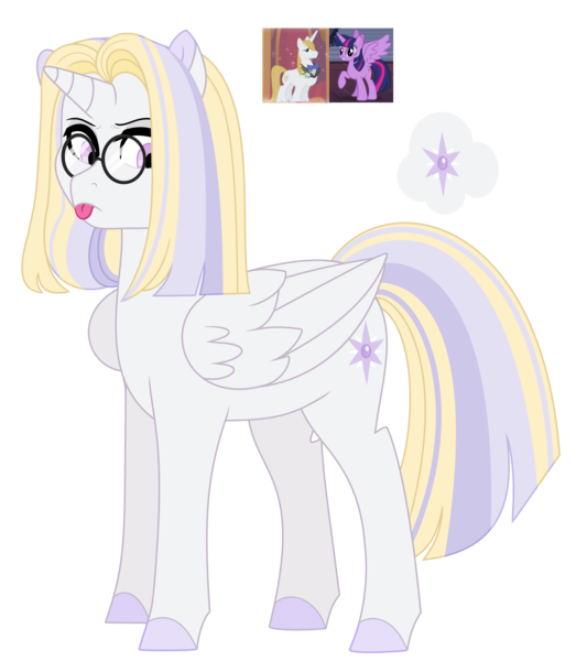 Size: 4688x5280 | Tagged: safe, artist:roses-are-gold, derpibooru import, prince blueblood, twilight sparkle, twilight sparkle (alicorn), oc, oc:platinum sparkle, alicorn, pony, absurd resolution, female, glasses, mare, offspring, parent:prince blueblood, parent:twilight sparkle, parents:twiblood, simple background, transparent background