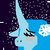 Size: 50x50 | Tagged: safe, artist:askponyantarctica, derpibooru import, pony, unicorn, antarctica, bust, hetalia, horn, night, picture for breezies, solo, stars