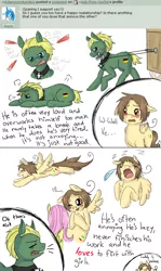 Size: 610x1022 | Tagged: safe, artist:ask-pony-gerita, derpibooru import, ponified, earth pony, pegasus, pony, angry, ask, bit gag, blushing, choker, comic, dialogue, eyes closed, female, flying, gag, hetalia, male, mare, one eye closed, onomatopoeia, sound effects, stallion, tired, wink, zzz