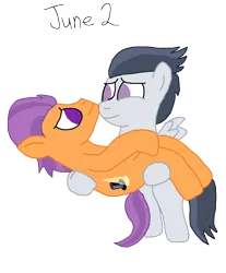 Size: 1280x1543 | Tagged: artist:horroraceman93, bridal carry, carrying, colt, derpibooru import, flying, gay, male, rumble, rumbletaps, safe, shipping, simple background, tender taps, transparent background