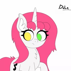 Size: 1080x1080 | Tagged: safe, derpibooru import, oc, oc:half note, unofficial characters only, unicorn, female, heterochromia, mare