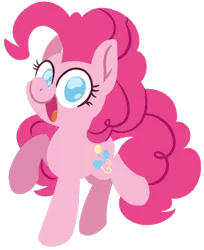 Size: 1024x1253 | Tagged: safe, artist:misty-sparkles, artist:mistysparkles, derpibooru import, pinkie pie, earth pony, pony, cute, diapinkes, female, lineless, looking at you, mare, no pupils, simple background, solo, transparent background